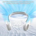 Portable Personal Neck Fan – Wearable Bladeless Cooling Fan, 360° All-Around Airflow, 3-Speed Adjustment USB Rechargeable for Outdoor & Indoor Use