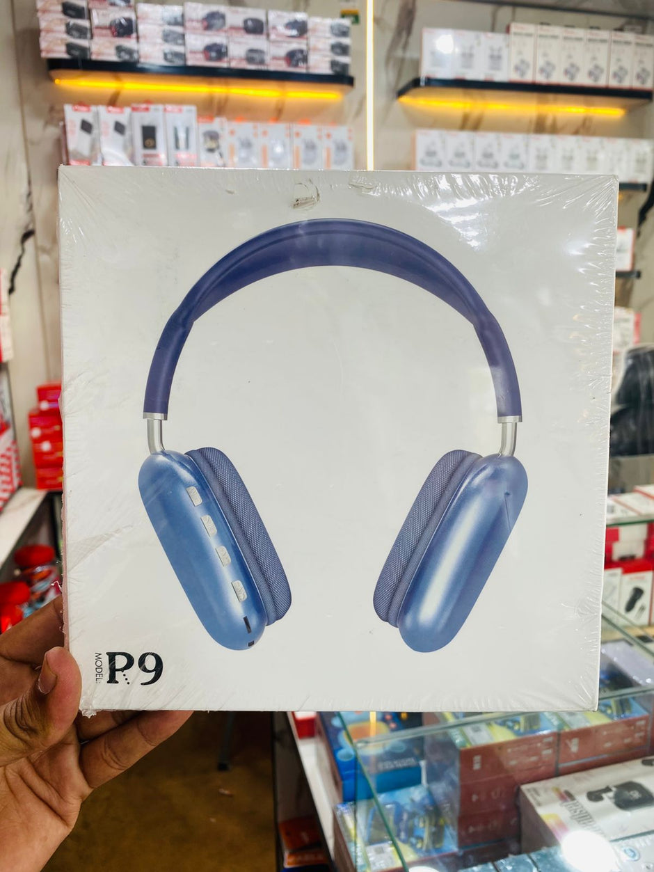 P9 Wireless Bluetooth Headphones – Fidelity Stereo Sound with Foldable Design, Soft Cushion Comfort, and Multi-Mode Playback ( Mix Color)